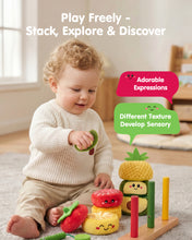 Load image into Gallery viewer, Fruit Color Sorting Stacking Toy