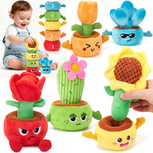 Load image into Gallery viewer, Plush Flower Garden Stacking & Sorting Toy