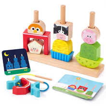 Load image into Gallery viewer, Montessori Wooden Brain Building Block