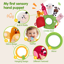 Load image into Gallery viewer, Montessori Farm Animal Hand Puppets