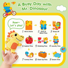 Load image into Gallery viewer, hahaland Busy Book for Toddlers 1-3 - Montessori Toys for 1 Year Old Boy Gifts, Sensory Toys, Dinosaur Soft Fabric Activity Book for Fine Motor Skills, Baby Toddler Educational Learning Travel Toys
