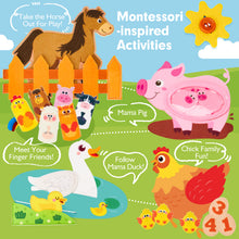 Load image into Gallery viewer, Farm Animals Quiet Busy Book for Toddlers