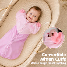 Laden Sie das Bild in den Galerie-Viewer, HEART-SHAPED ARMS-UP SLEEP SACK (PINK)