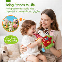 Load image into Gallery viewer, Montessori Farm Animal Hand Puppets