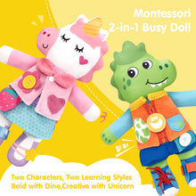 Load image into Gallery viewer, 2-in-1 Montessori Plush Busy Doll