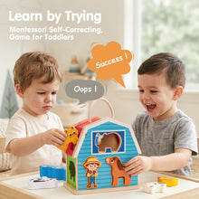 Laden Sie das Bild in den Galerie-Viewer, Farm Matching & Stacking Barn Playset