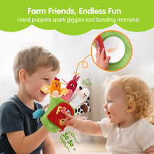 Load image into Gallery viewer, Montessori Farm Animal Hand Puppets