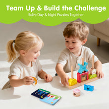 Load image into Gallery viewer, Montessori Wooden Brain Building Block
