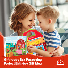 Load image into Gallery viewer, Farm Animals Quiet Busy Book for Toddlers