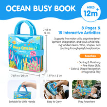 Load image into Gallery viewer, hahaland Ocean Busy Book
