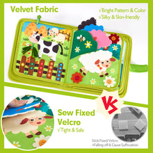 Load image into Gallery viewer, Montessori Farm Busy Book for Toddlers 1-3