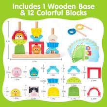 Load image into Gallery viewer, Montessori Wooden Brain Building Block