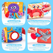 Load image into Gallery viewer, Montessori Baby Tissue Box Toy Marine Theme
