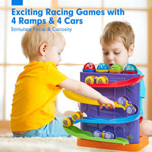 Load image into Gallery viewer, Pound Balls Car Ramp Race Track Toddler Toys