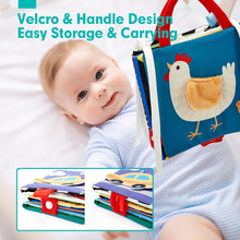Load image into Gallery viewer, High Contrast Tummy Time Baby Books