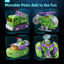 Load image into Gallery viewer, Take apart transform robot toys for boys girls