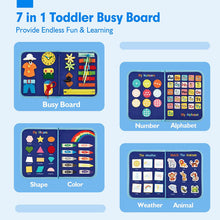 Load image into Gallery viewer, Toddler Busy Board for 1 2 3 Year Old - Dinosaur