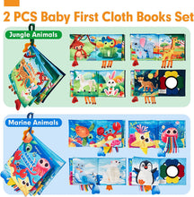 Load image into Gallery viewer, Baby Books 0-6 Months Crinkle Baby Toys 2 PCS