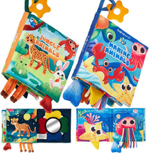 Load image into Gallery viewer, Baby Books 0-6 Months Crinkle Baby Toys 2 PCS