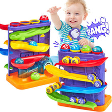 Load image into Gallery viewer, Pound Balls Car Ramp Race Track Toddler Toys