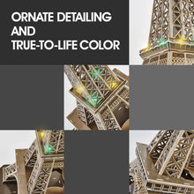Load image into Gallery viewer, Cubicfun® 3D Puzzle Eiffel Tower with LED Lights
