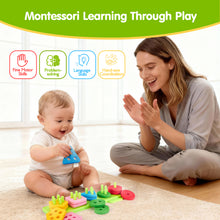 Load image into Gallery viewer, Silicone Sorting &amp; Stacking Sensory Toy
