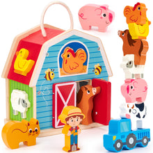 Laden Sie das Bild in den Galerie-Viewer, Farm Matching &amp; Stacking Barn Playset
