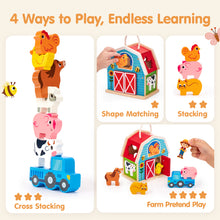 Laden Sie das Bild in den Galerie-Viewer, Farm Matching &amp; Stacking Barn Playset

