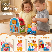 Laden Sie das Bild in den Galerie-Viewer, Farm Matching &amp; Stacking Barn Playset
