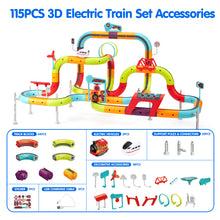 Carica l'immagine nel visualizzatore Galleria, 3D Anti-Gravity Rail Car Set - 112PCS
