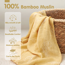 Load image into Gallery viewer, Muslin Swaddle Blankets Bamboo - 4 Types
