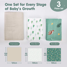 Load image into Gallery viewer, Muslin Swaddle Blankets Bamboo - 4 Types
