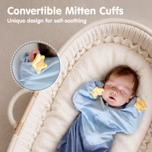 Laden Sie das Bild in den Galerie-Viewer, HEART-SHAPED ARMS-UP SLEEP SACK (BLUE)
