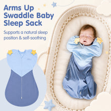 Laden Sie das Bild in den Galerie-Viewer, HEART-SHAPED ARMS-UP SLEEP SACK (BLUE)
