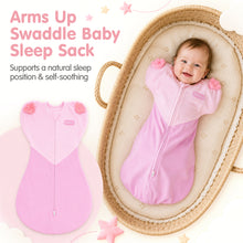 Laden Sie das Bild in den Galerie-Viewer, HEART-SHAPED ARMS-UP SLEEP SACK (PINK)
