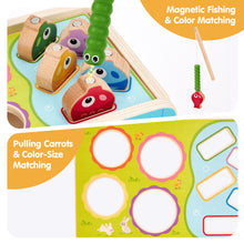 Carica l'immagine nel visualizzatore Galleria, Wooden Farm Shape Sorting &amp; Feeding Toy
