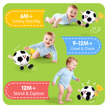 Load image into Gallery viewer, Baby Crawling Plush Toy - Soccer
