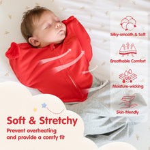 Laden Sie das Bild in den Galerie-Viewer, HEART-SHAPED ARMS-UP SLEEP SACK (RED)
