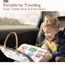 Load image into Gallery viewer, Montessori Busy Board for Toddlers 2-4
