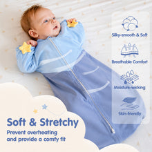 Laden Sie das Bild in den Galerie-Viewer, HEART-SHAPED ARMS-UP SLEEP SACK (BLUE)
