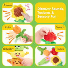 Load image into Gallery viewer, Plush Flower Garden Stacking &amp; Sorting Toy
