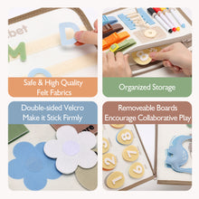 Load image into Gallery viewer, Montessori Busy Board for Toddlers 2-4
