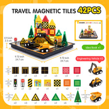 Laden Sie das Bild in den Galerie-Viewer, 42PCS MAGNETIC TILES CONSTRUCTION SET
