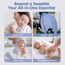 Load image into Gallery viewer, Muslin Swaddle Blankets Bamboo - 4 Types
