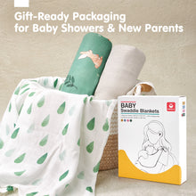 Load image into Gallery viewer, Muslin Swaddle Blankets Bamboo - 4 Types
