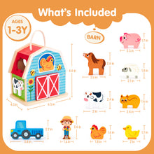 Laden Sie das Bild in den Galerie-Viewer, Farm Matching &amp; Stacking Barn Playset

