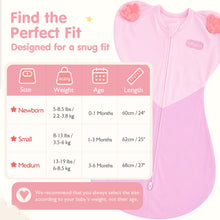 Laden Sie das Bild in den Galerie-Viewer, HEART-SHAPED ARMS-UP SLEEP SACK (PINK)
