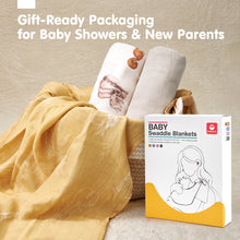 Load image into Gallery viewer, Muslin Swaddle Blankets Bamboo - 4 Types
