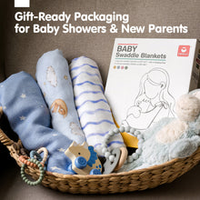 Load image into Gallery viewer, Muslin Swaddle Blankets Bamboo - 4 Types
