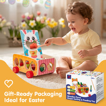 Carica l'immagine nel visualizzatore Galleria, Wooden Farm Shape Sorting &amp; Feeding Toy
